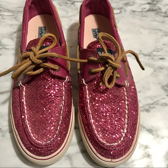 glitter boat shoes